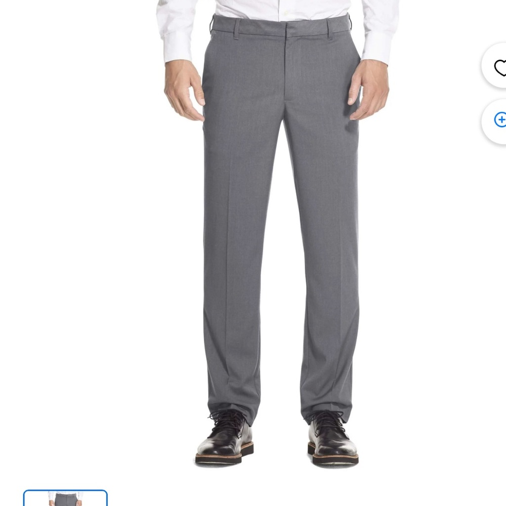 Van Heusen Gray Classic Fit Traveler Pants 44x29